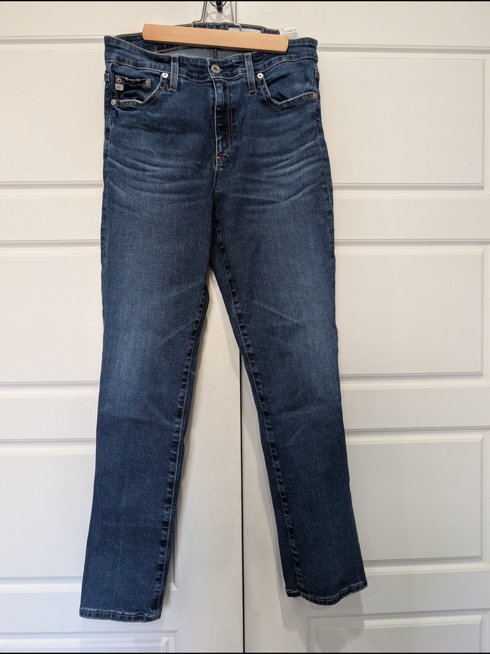 AG Adriano Goldschmied Mari High-Rise Slim Straight Jeans Size 30